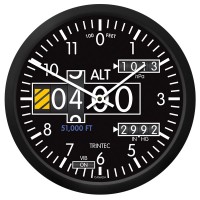 TRINTEC New Design 2060 SERIES 6.5" Wall Clock PERCENT RPM Aviation Instrument 