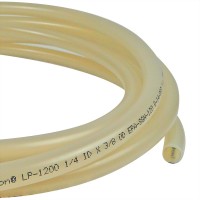 PREMIUM Quality Tygon Fuel Line 1/4" ID X 3/8" OD Clear Yellow  30 clamps