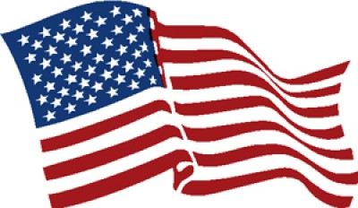 USA Durable Vinyl Decal Sticker 18"x12" Graphic American Waving US Flag LARGE 