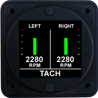 Aerospace Logic Tm202 Dual Tachometer Kit