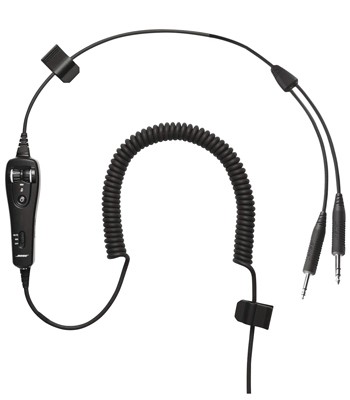 Bose Headset Cable - Dual GA Plugs Coiled Electret Mic - Without Bluetooth | Spruce