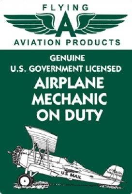 Aviation Aluminum Sign Full Service Hangar Mechanic Sign Pilot Gift Sign 