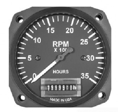 T-30 Electronic Tachometer Hourmeter Flight Timer