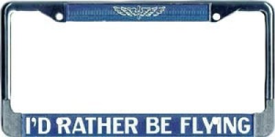 ThisWear Pilot Gifts Life is Better Flying License Plate Frame Airplane Pilot Plate Frame Pilot Accessories Airplane License Plate Frame Novelty Licen 
