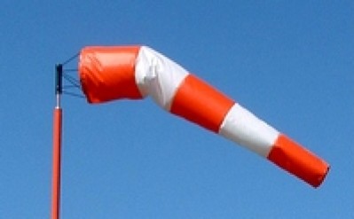 100cm Zerodis Orange Outdoor Airport Windsock Rip-Stop Wind Measurement Sock Bag with Reflective Belt 