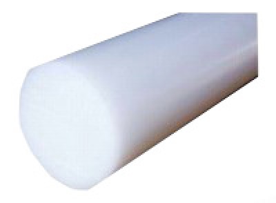 Delrin White  Color Acetal Plastic Rod 1/2" OD x 12" L 